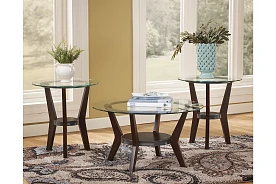 Fantell 3pc Wood Table Set