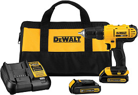 DEWALT 20V Max Cordless Drill/Driver Kit, Compact,1/2 Inch, Yellow