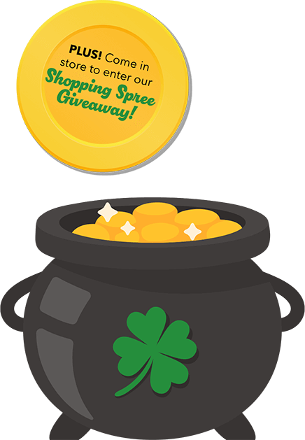 PLUS! Come in store to enter our Shopping Spree Giveaway!